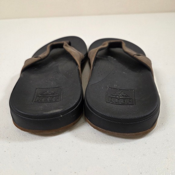 Reef Mens Cushion Spring Flip Flop Sandals Brown Black Size 10 Comfort Thong main image 4